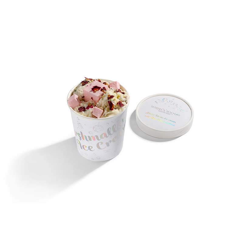 Arabic Mastic Ice Cream with Rose Marshmallows
